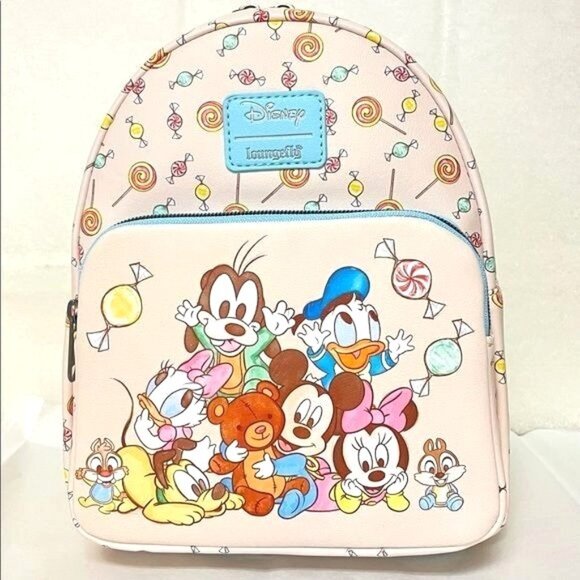 LOUNGEFLY  DISNEY Mickey Mouse & Friends Babies Mini Backpack - Picture 2 of 13